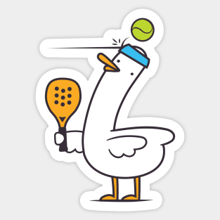 Silly Goose Padel Sticker